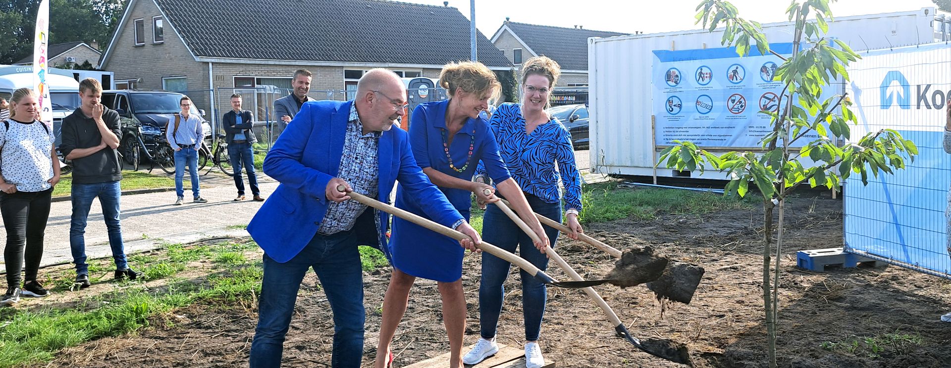 Woonservice viert start van bouw 70 nieuwe woningen in 2e Exloërmond 